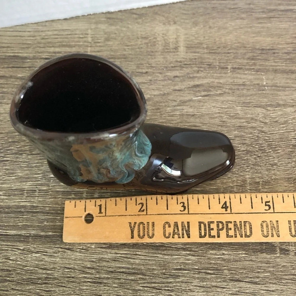 Vintage Drip Glaze  Cowboy Boot - Picture 9 of 11
